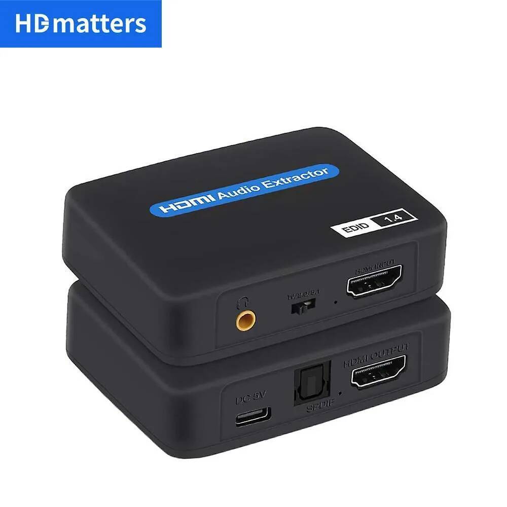 4K HDMI Audio Extractor HDMI Audio Splitter HDMI to to toslink + Aux Audio + HDMI Video converter sp