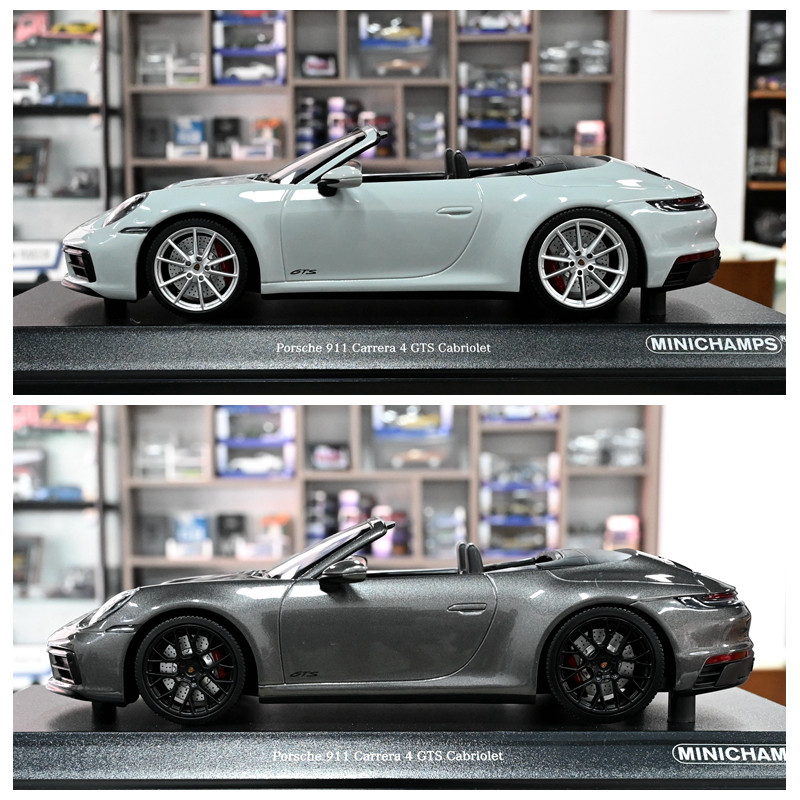 MINICHAMPS Mini Cut 1: 18 Porsche 911 992 CARRERA 4 GTS โมเดลรถโลหะผสม