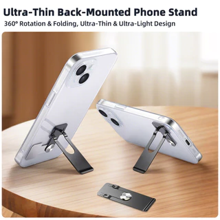 Fonken Mini Folding Phone Back Sticker Bracket 360° ที่วางโทรศัพท์แบบหมุนได้ ขาตั้งแท็บเล็ตแบบบางพิเศษ