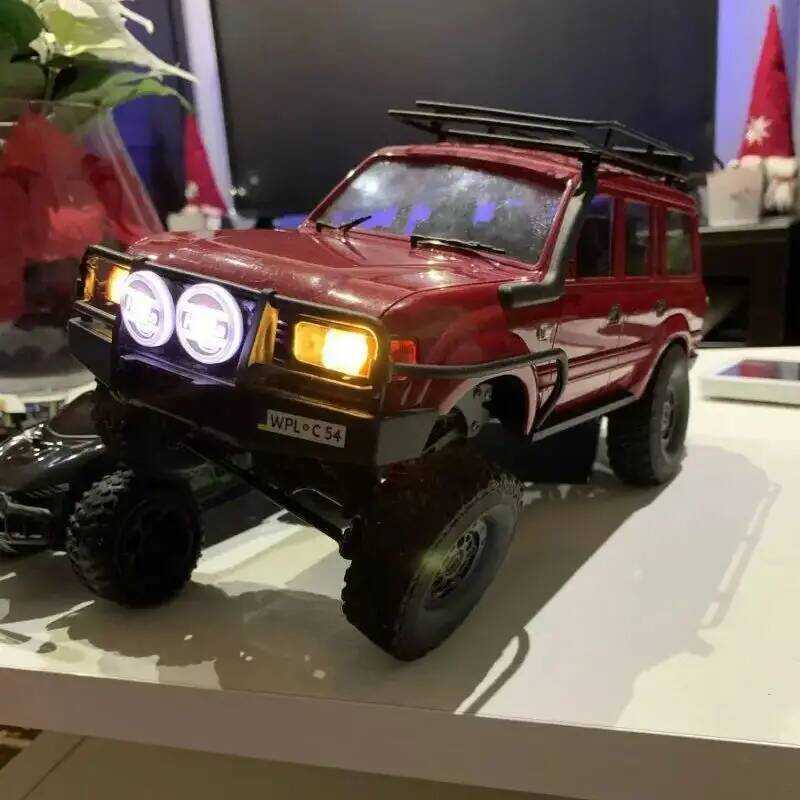RC WPL-C54 รถ LC80 Crawler จําลอง Full Scale 260 มอเตอร์ Off Road ปีนเขา Monsterk WPL 4WD เด็กของขวั