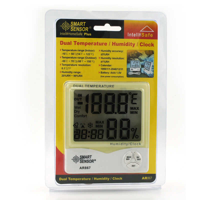 Thermohygrometer ในครัวเรือน Baby Room เครื่องวัดอุณหภูมิอิเล็กทรอนิกส์ความแม่นยําสูงในร่ม Thermohyg