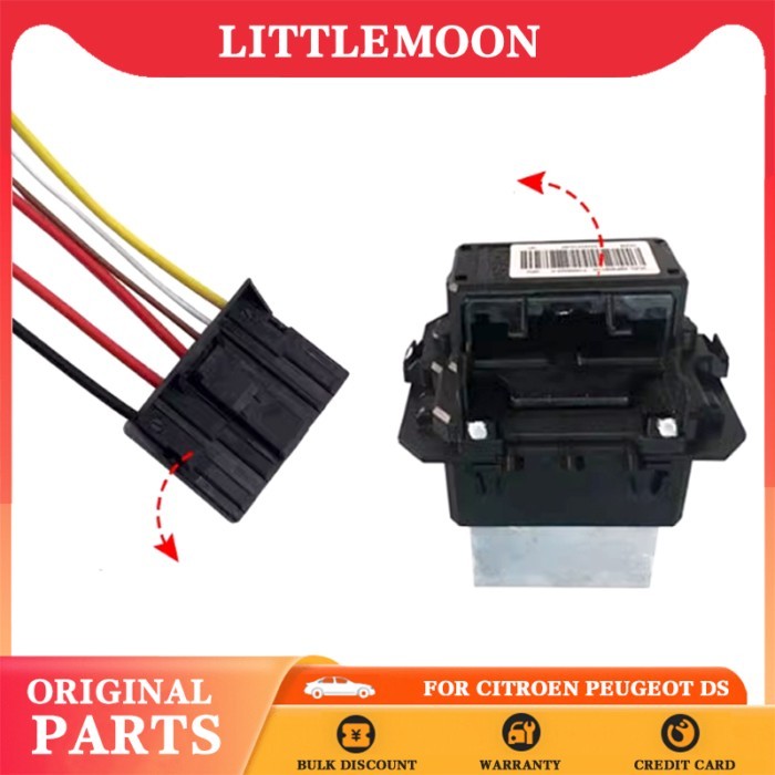 Littlemoon original air conditioning resistor blower speed regulation module regulator resistor plu