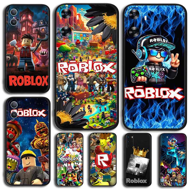 สําหรับ Huawei Nova 2i 2 Lite 3 3i 4E 5i 5T 7 10 SE 8i Y61 อะนิเมะการ์ตูน Roblox 7Y20 สีดํา TPU ปลอก