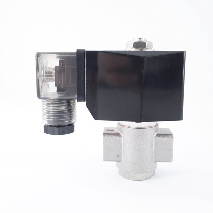 GOGO 50bar 90bar 2 Way SS304 Water High Pressure Solenoid Valve Normally Open 1/4" 380V 220V GSPG-0