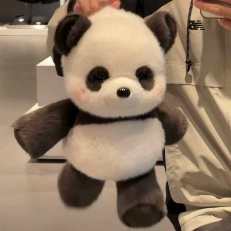 nimal Plush Pillow Panda Emotional Port Run Plush Toy Stuffed Fluffy Stuffed Raccoon Christmas Gift