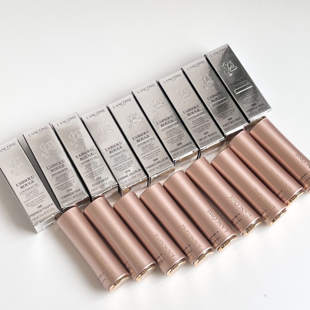 ยิงจริง❤ Fashion Direct Sales Special/38 Lancome Small Waist Pink Tube Lipstick No.: 196-274-276-278