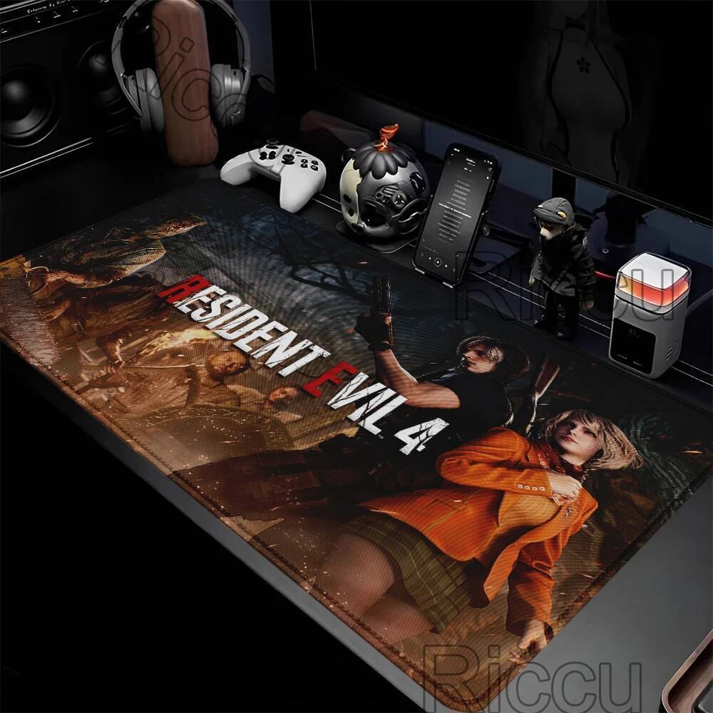 สินค้าขายดี แผ่นรองเมาส์ Gamer Resident Evil 4 ตู้คีย์บอร์ดเกม 400x900 แผ่นรองโต๊ะอุปกรณ์เสริมสําหรับเล่นเกมคอมพิวเตอร์แผ่นรองเมาส์