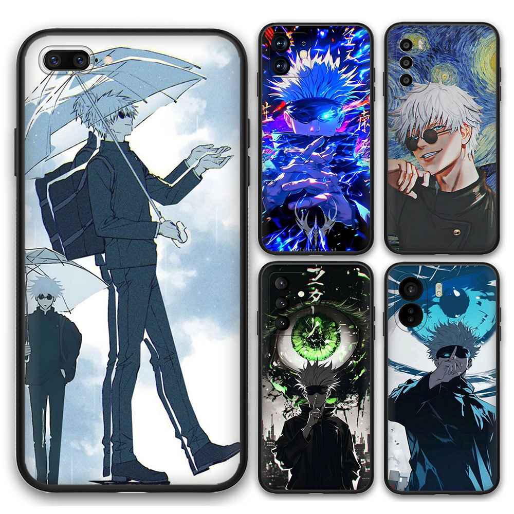 OPPO A18 A38 A58 A78 4G A98 F23 Reno 8T 5G 7z 8z 7Lite ซิลิโคนอ่อนนุ่มสีดํา 6X2L Gojō Satoru เคสโทรศ