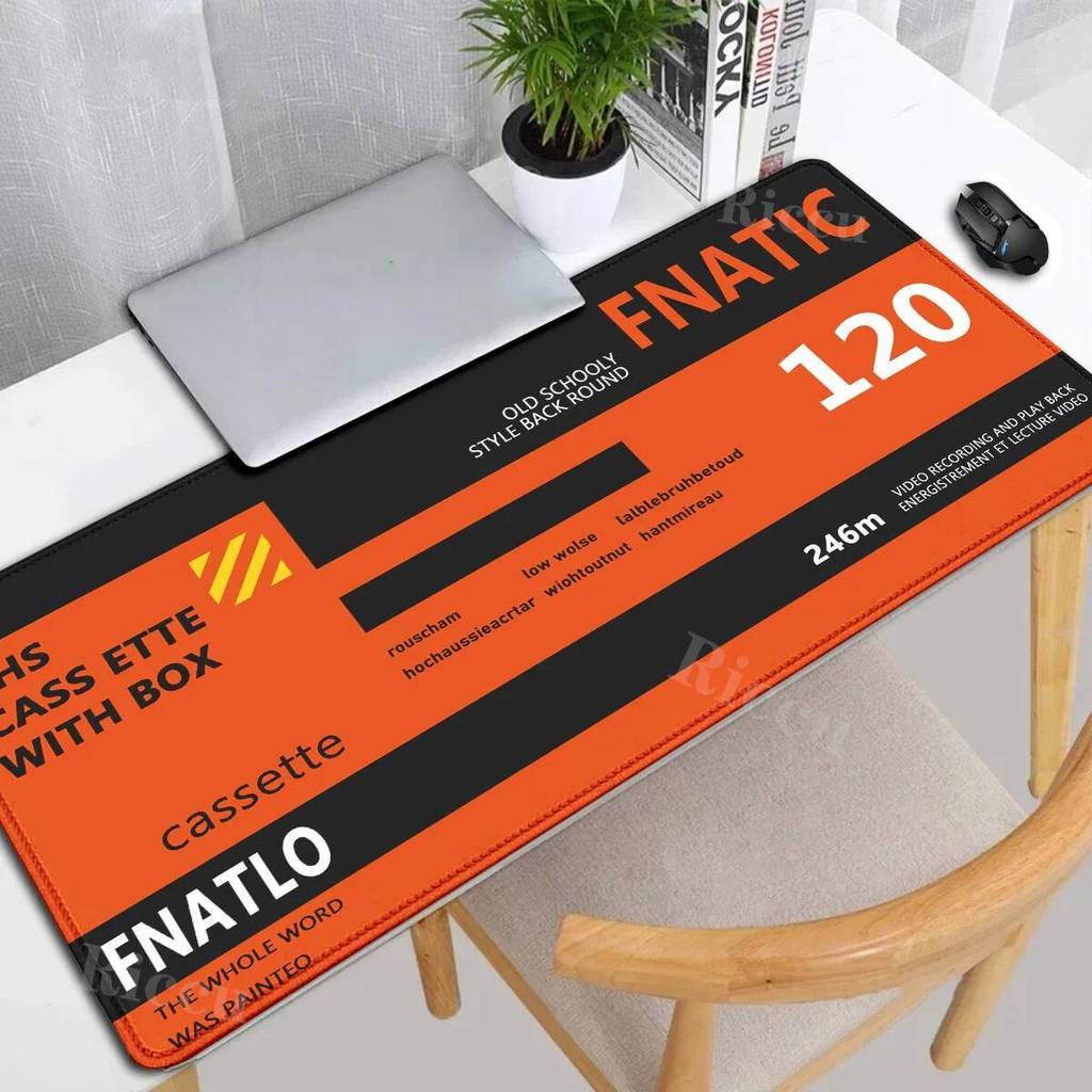 แผ่นรองเมาส์สําหรับเล่นเกม Retro VHS เทปสไตล์พรมยางลื่นโต๊ะความเร็วแป้นพิมพ์ขนาดใหญ่การ์ตูน Cool off