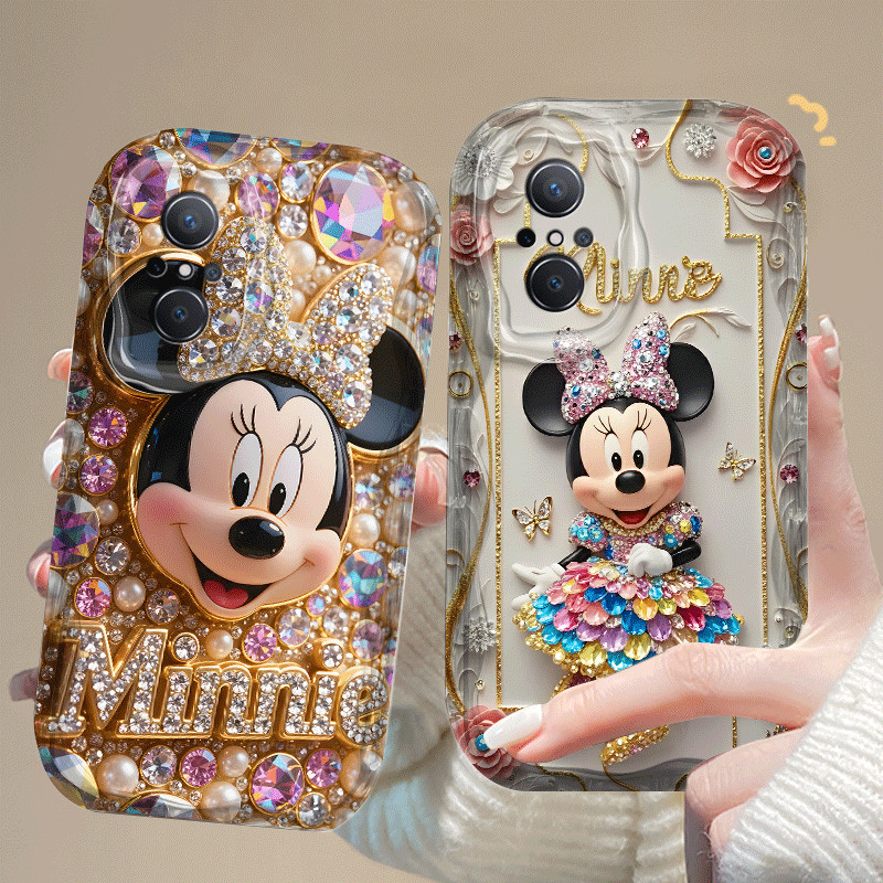 สําหรับ TECNO Camon 30 40 Prime Pro 5G 4G CL679 หรูหราแฟชั่นน่ารัก Minnie การ์ตูน 2D ซิลิโคนนุ่ม TPU