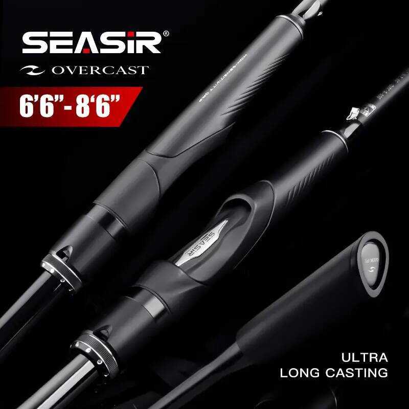 Ca4 Seasir Overcast M/Mh คันเบ็ดสปินนิ่งและคาสติ้ง คาร์บอนไฟเบอร์เซรามิคคู่มือแหวนความไวสูง Lure น้