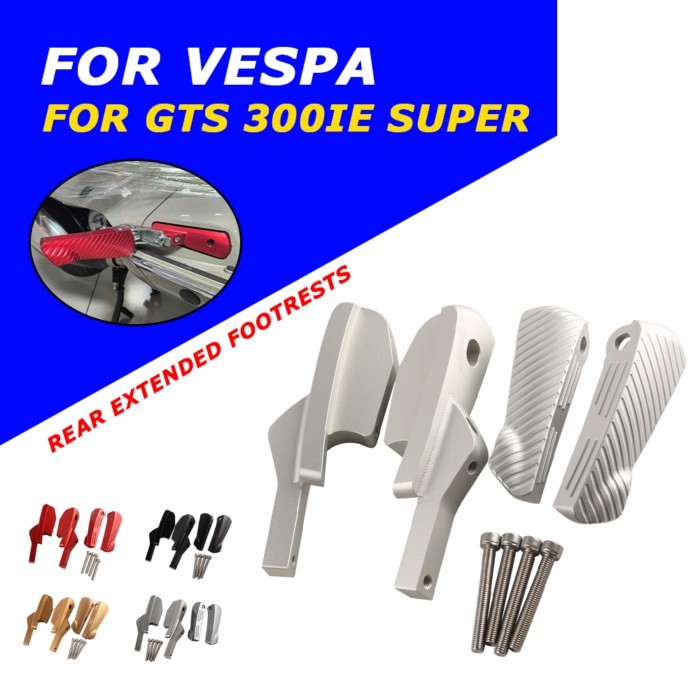 Footrest Foot Peg Pedal For Vespa GTS 300IE Super Sport Touring 300 IE 125 250 125IE 250IE Motorcyc