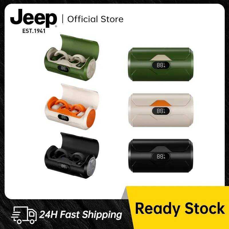 หูฟังไร้สาย Jeep JP Ec003 บลูทูธ 5.4 หูฟังแบบหนีบหู ชุดหูฟังแบบหนีบหูแบบเปิด พร้อมไมโครโฟน หูฟังไร้ส
