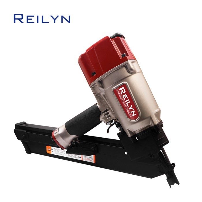 Pneumatic Framing Nailer 34° Angled Air Nail Gun 2" to 3-1/4" paper tape collated nails for Wall sh