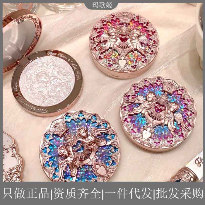 Flower Know Little Angel Series Embossing Highlighting Powder แป้งไฮไลท์หน้าใส เป็นธรรมชาติ เป็นของ