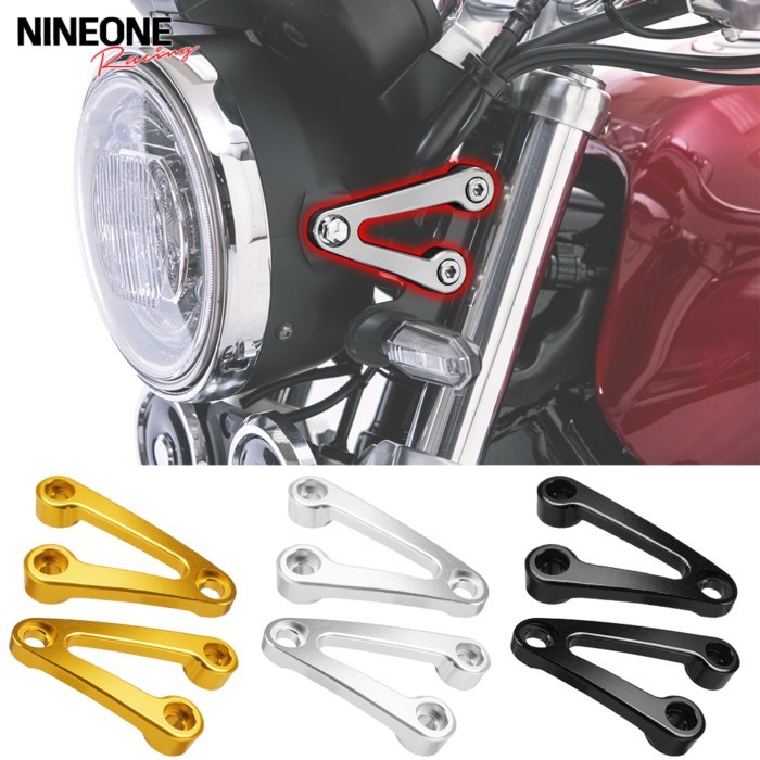 For Honda CB1300SF CB400SF CB1100 CB1100EX Headlight Stay Kit Headlight Mount Bracket Aluminum Head