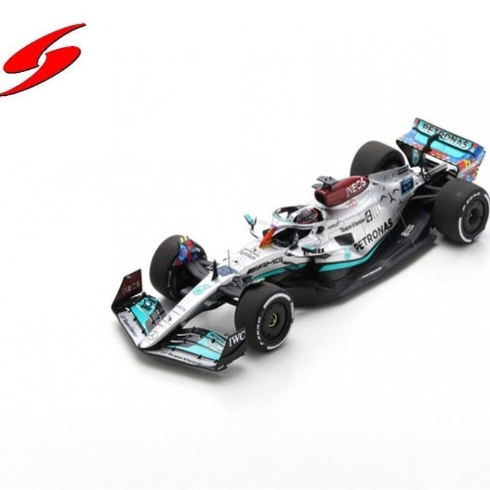 Spark1: 18F1 Mercedes Amg W13E N0.63 George Russell Miami GP2022 รถโมเดล