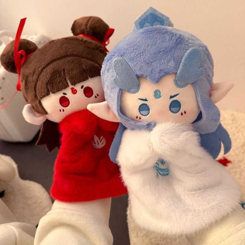ตุ๊กตาหุ่นมือ Nezha ตัวน้อยน่ารัก Ao Bing ของเล่นตุ๊กตา Ragdoll ของขวัญวันเกิด สินค้า