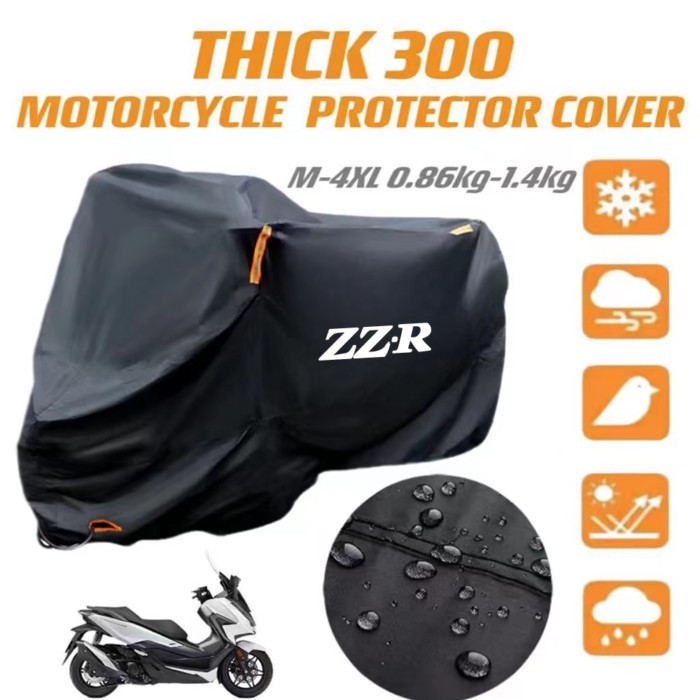 For Kawasaki ZZR250 ZZR600 ZZR1200 ZZR1400 ZZR 250 600  Windproof Motorcycle Protector Cover
