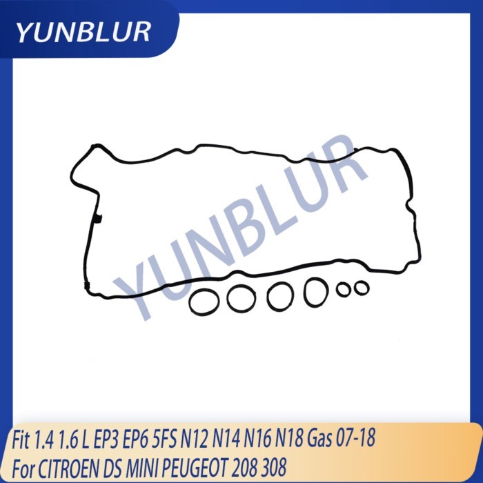 Valve Cover Gasket Set Kit Fit 1.4 1.6 L EP3 EP6 5FS N12 N14 N16 N18 Gas 07-18 For CITROEN DS MINI