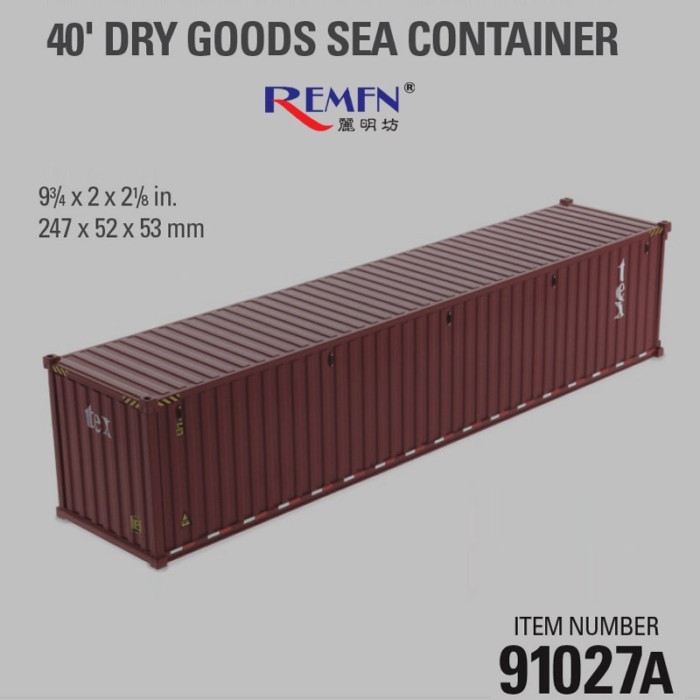 DM 1: 50 Tex Tex 40 Dry Goods Container Diecast Masters Alloy รุ่น 91027A