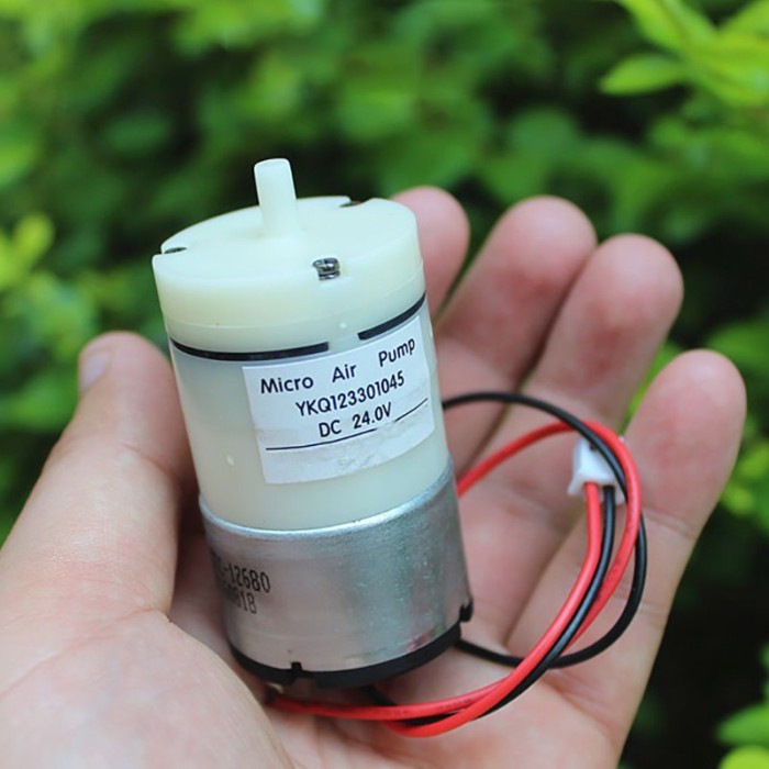 520 Motor Air Pump Large Flow Micro Air Pump DC24V 3.6W DC Pressure Pump with Two Wires, DC12-24V,