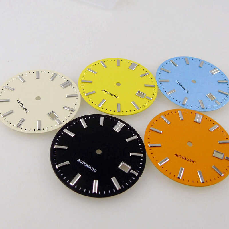 ▥ 33.5 มม.นาฬิกาdial Faceสําหรับnh35 Nh36 Nh37 Nh38 Nh39 การเคลื่อนไหวsilver