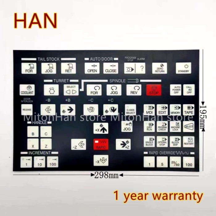 For HYUNDAI KIA Wia SKT CNC Lathe KIT400 KIT450 SKT15 SKT100 E200A SKT300 SKT21 SKT28 Membrane Keyb