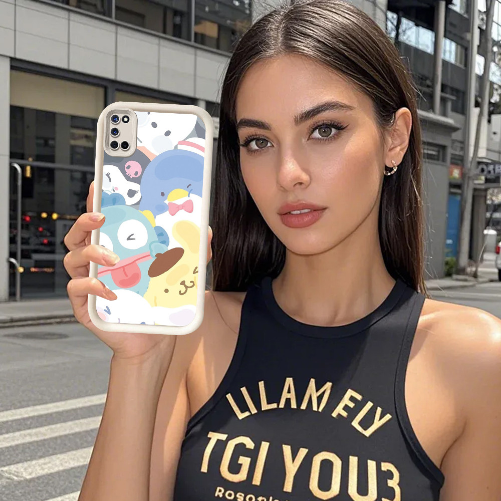 DE-7 Cinnamoroll เคสป้องกันสําหรับ OPPO A77 A94 A57s F19S A95 A77s A76 A96 A74 F25 Pro