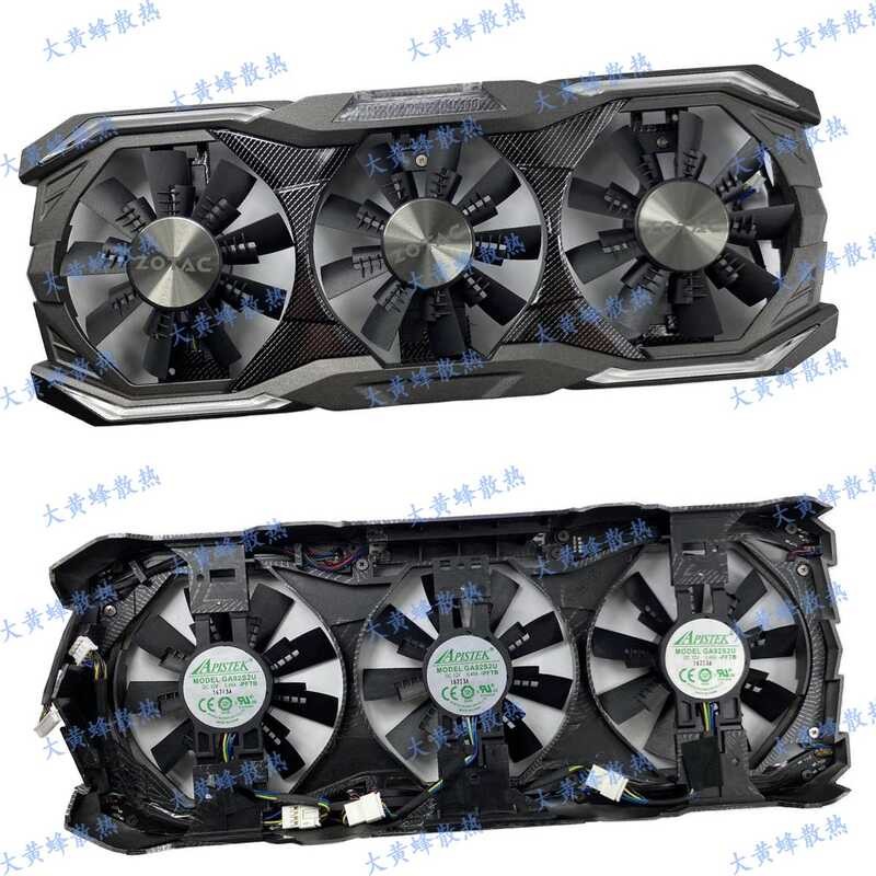 ZOTAC/ZOTAC GTX1070 1070ti 1080 AMP Extreme กราฟิกการ์ดแผงระบายความร้อนพร้อมพัดลม