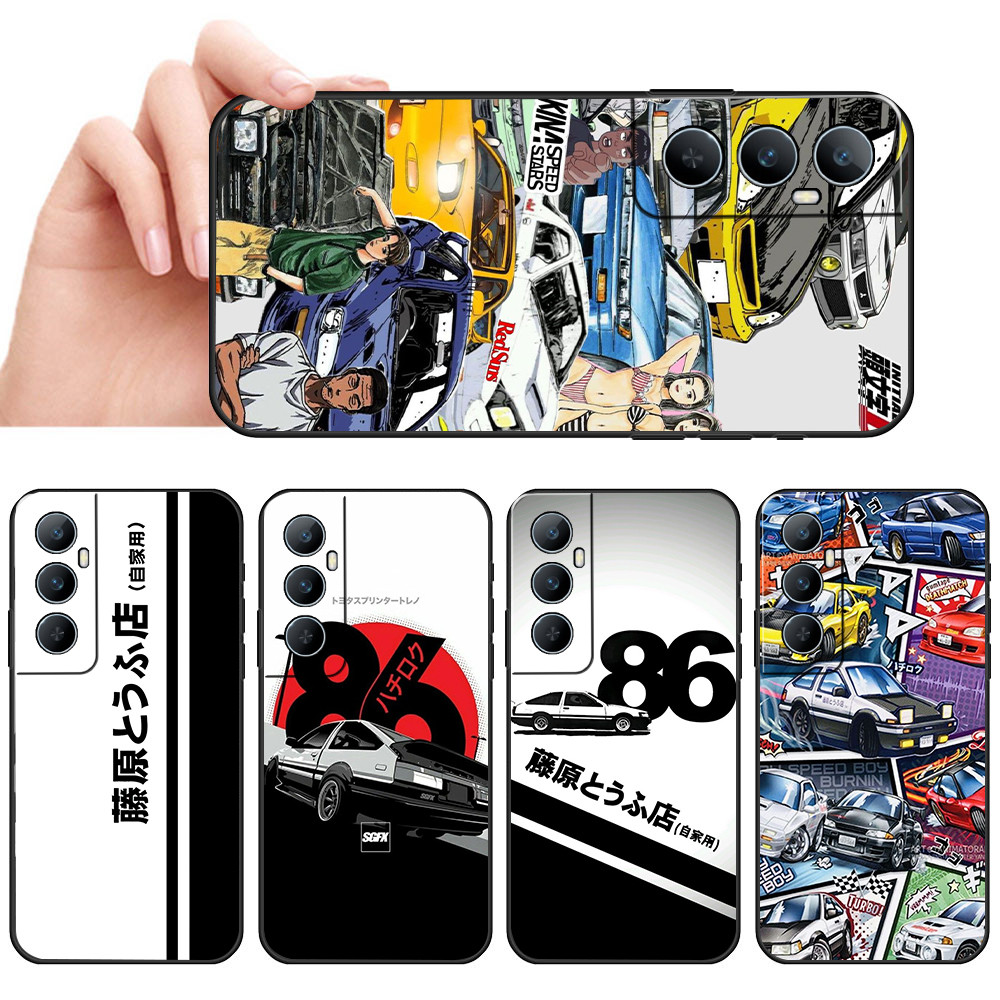 เคสโทรศัพท์สีดําแบบนุ่มสําหรับRealme C65 4G SX51 toyota ae86 ปลอกเคสโทรศัพท์มือถือป้องกันการตก