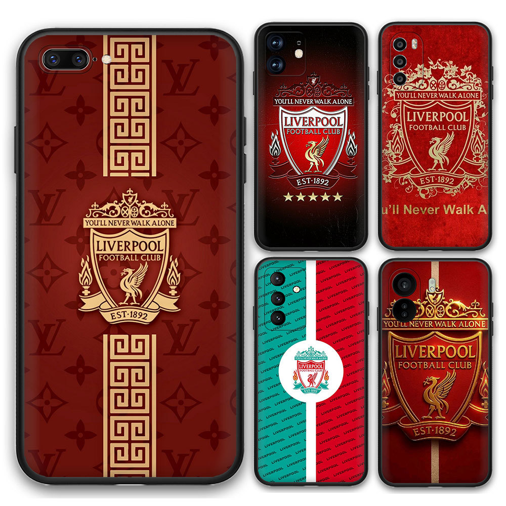 Redmi Note 10 10Pro 10ProMax 10Lite 10S 10Pro 5Gซิลิโคนอ่อนนุ่มสีดําG456 Liverpool Football Clubเคสโทรศัพท์TPU