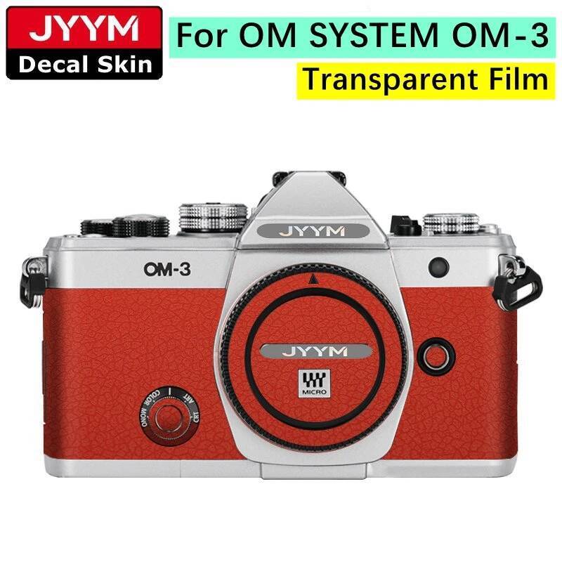 OM-3 ฟิล์มโปร่งใสสติกเกอร์ที่กําหนดเองสําหรับ OM SYSTEM OM3 Decal ผิวกล้องไวนิลห่อฟิล์ม Protector Co
