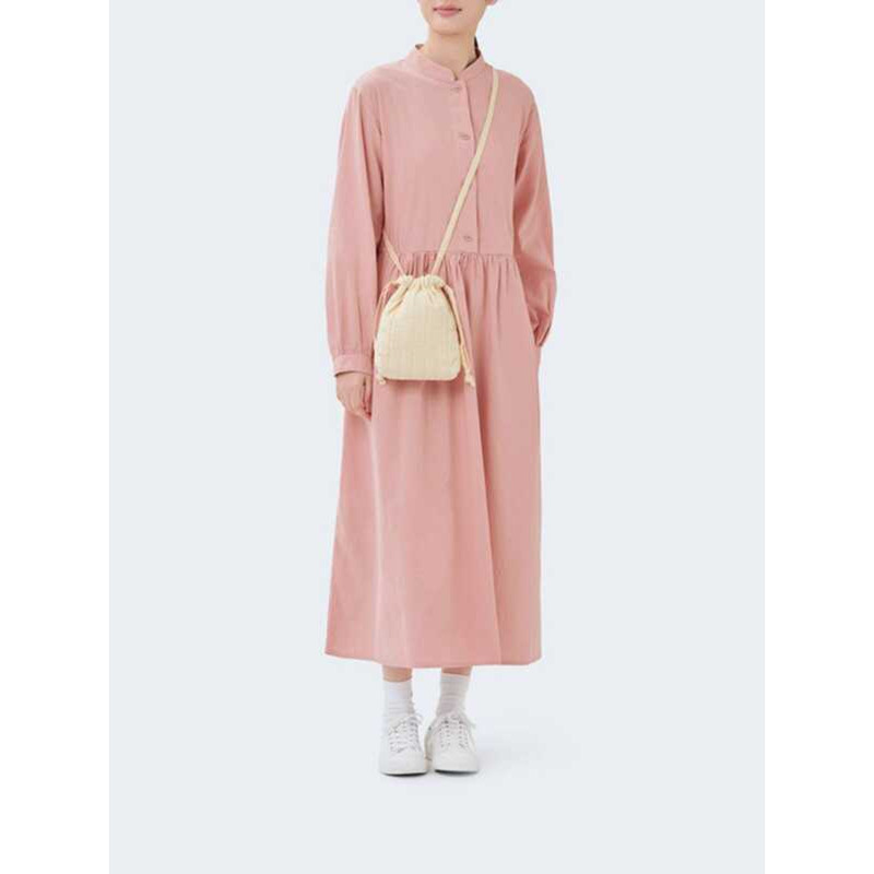 MUJI MUJI IDEE Unisex Quilted กระเป๋าสะพายใบเล็กกระเป๋าผู้ชายกระเป๋าผู้หญิงกระเป๋าสะพายข้าง