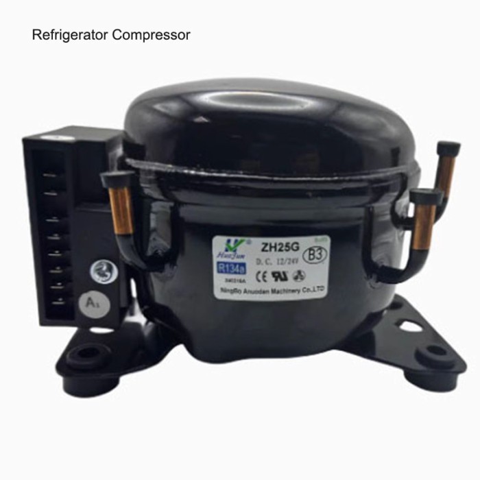 New Compressor 12v24v 12v car freezer outdoor refrigerator DC compressor ZH25G 35G