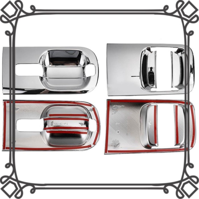 Q2-4Pcs For Hyundai H1 Grand Starex I800 Iload/Imax Chrome Door Outer Handle Cover Exterior Parts A