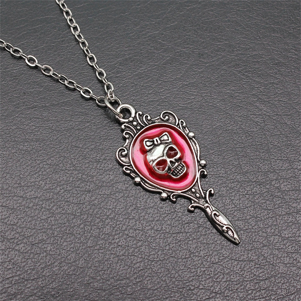 Vintage Skull จี้ Spider สร้อยคอโลหะผสม Gothic Charm สร้อยคอฮาโลวีน Dark สไตล์เครื่องประดับของขวัญสําหรับ