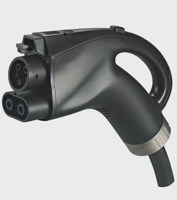 CCS1 DC Outlet Ev Charger Female Plug CCS1 Charge Head American Javelin Head Ev Charger Black CCS1