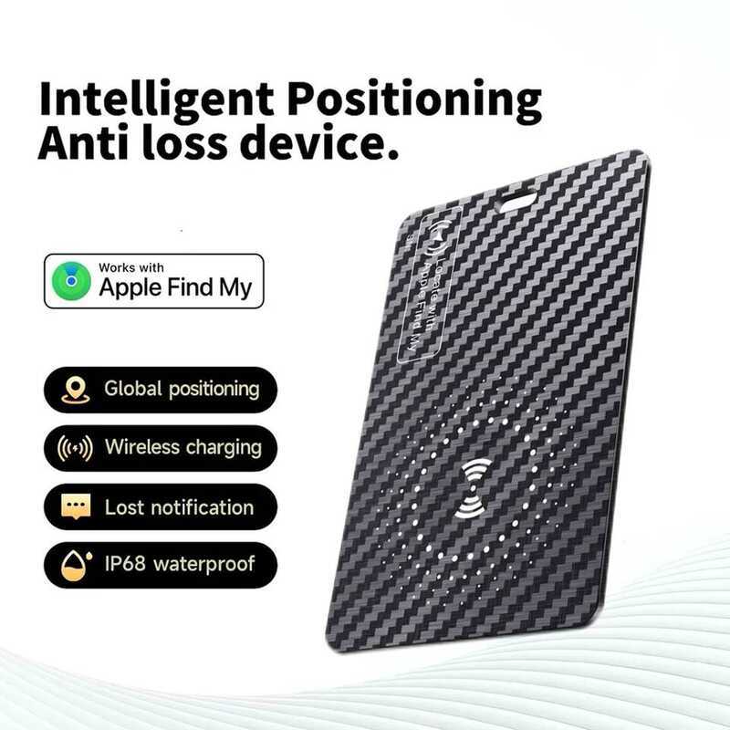 Wallet Tracker Card Rechargeable Tracking Card,Compatible With Find My APP Ios,Ip68 Waterproof,For