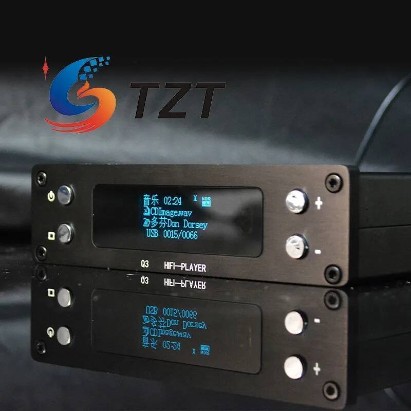 ใหม่ TZT Q3 HIFI Lossless U Disk เครื่องเล่นเพลง ES9028 ถอดรหัสบลูทูธ 5.0 AD827/เพลง R2 HIFI Operati