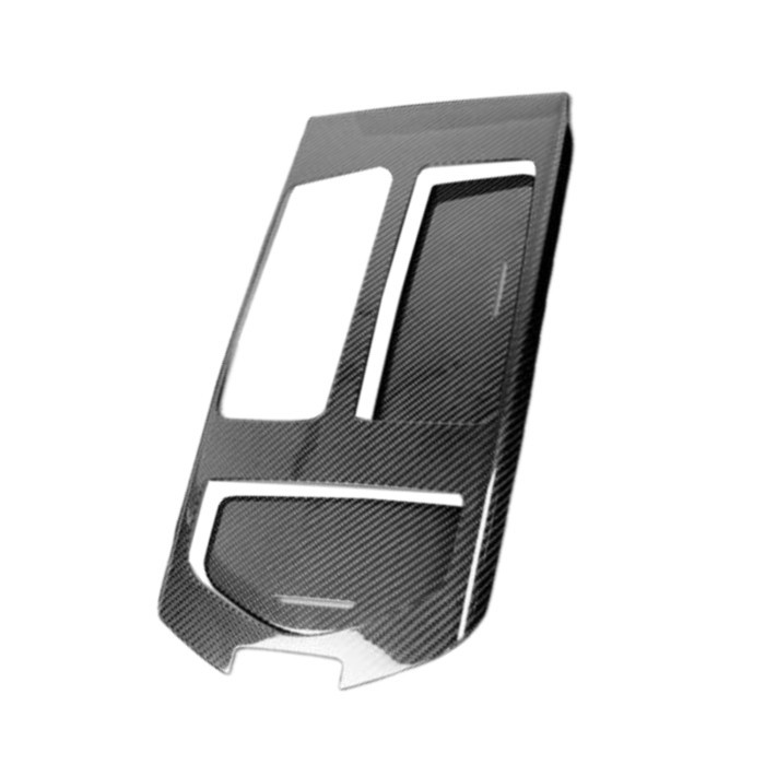 Diy Carbon Fiber Center Style Console Panel Cover Trim For Maserati Ghibli 2013-2016 Black Gear Shi