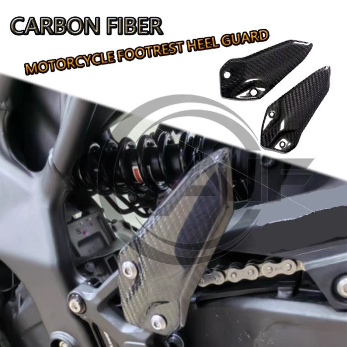 For Kawasaki ZX-4R ZX-4RR 2023-2024 ZX25R 2020-2024 100％3K Carbon Fiber Motorcycle Accessories Heel