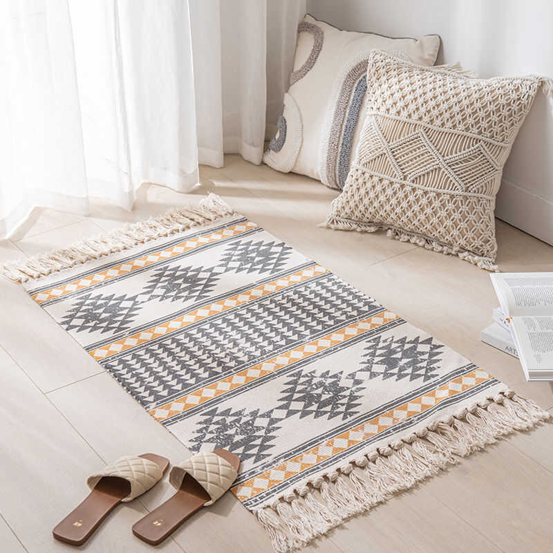 ☃ Bohemian Vintage Tassel Cotton Linen Door Mat