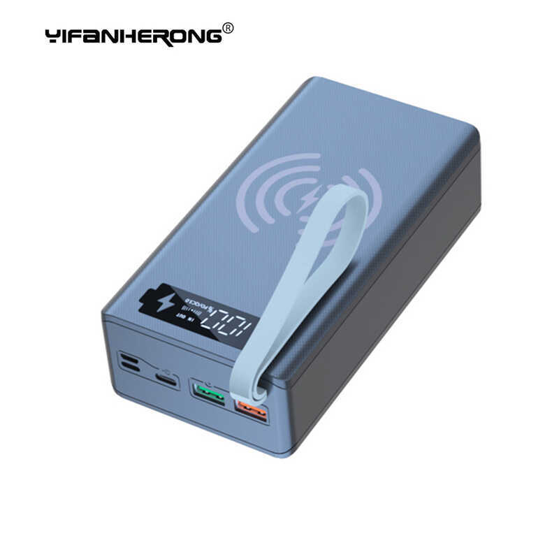 Power Bank Case Box Holder Dual USB LCD Display Port Quick & Wireless Charger Battery Shell Storage