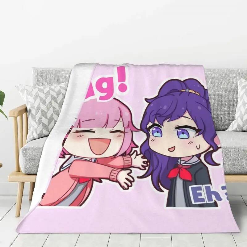 ที่กําหนดเองการ์ตูนแอนิเมชั่นแอนิเมชั่น Otori Emu ผ้าห่มสักหลาดอบอุ่นโยนผ้าห่มสําหรับผ้าปูที่นอนที่น