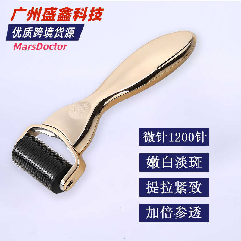 Golden Handle 1200 Micro Needle Facial Beauty Salon หัวเปลี่ยนลูกกลิ้ง Deep Import Facial Micro Need