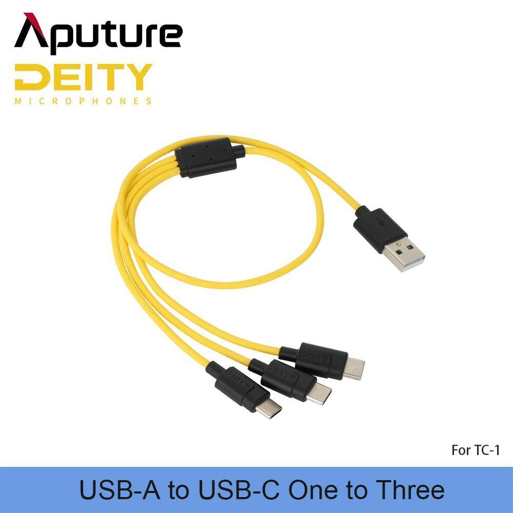 Deity USB-A เป็น USB-C หนึ่งถึงสาม สําหรับ TC-1