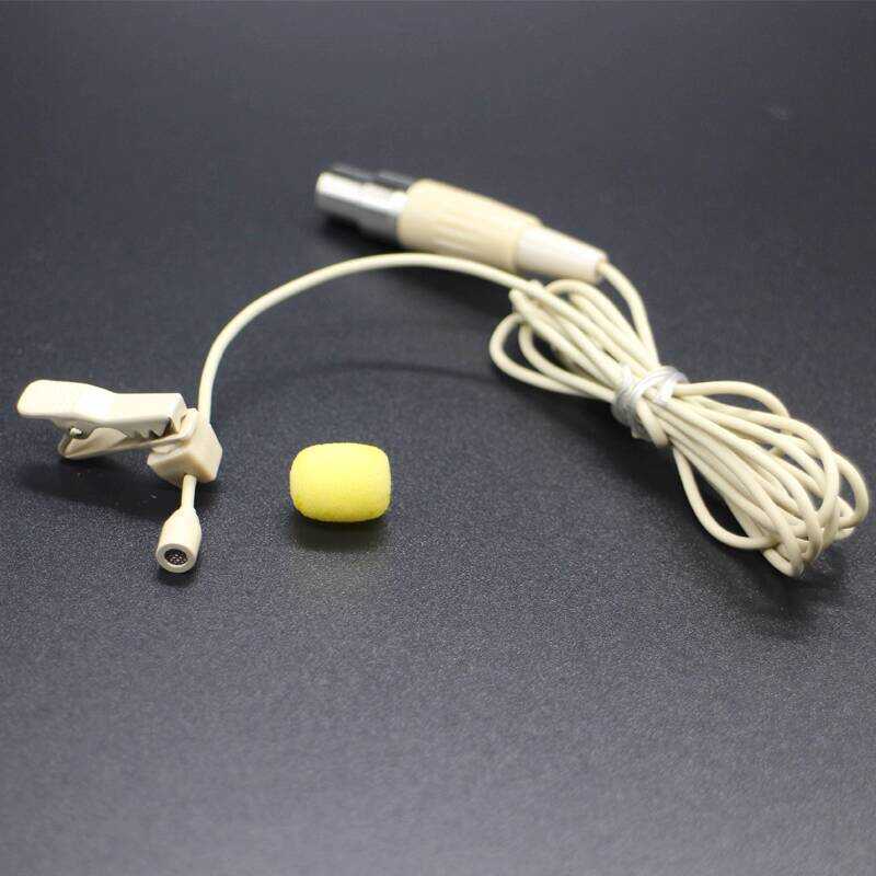 ไมโครโฟนไร้สายการแสดงบนเวทีเหมาะสําหรับ Sennheiser Mibao MIPRO Schuer สามไมโครโฟนแบบหนีบเสื้อสี่พิน