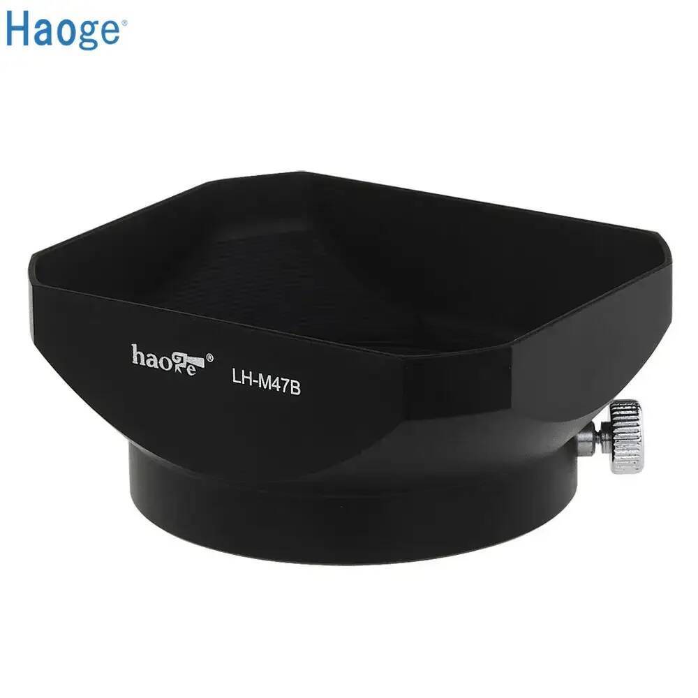 Haoge LH-M47B เลนส์โลหะ Hood Shade สําหรับ Olympus M.ZUIKO ดิจิตอล 12 มม. f/2 เลนส์สีดํา 3C