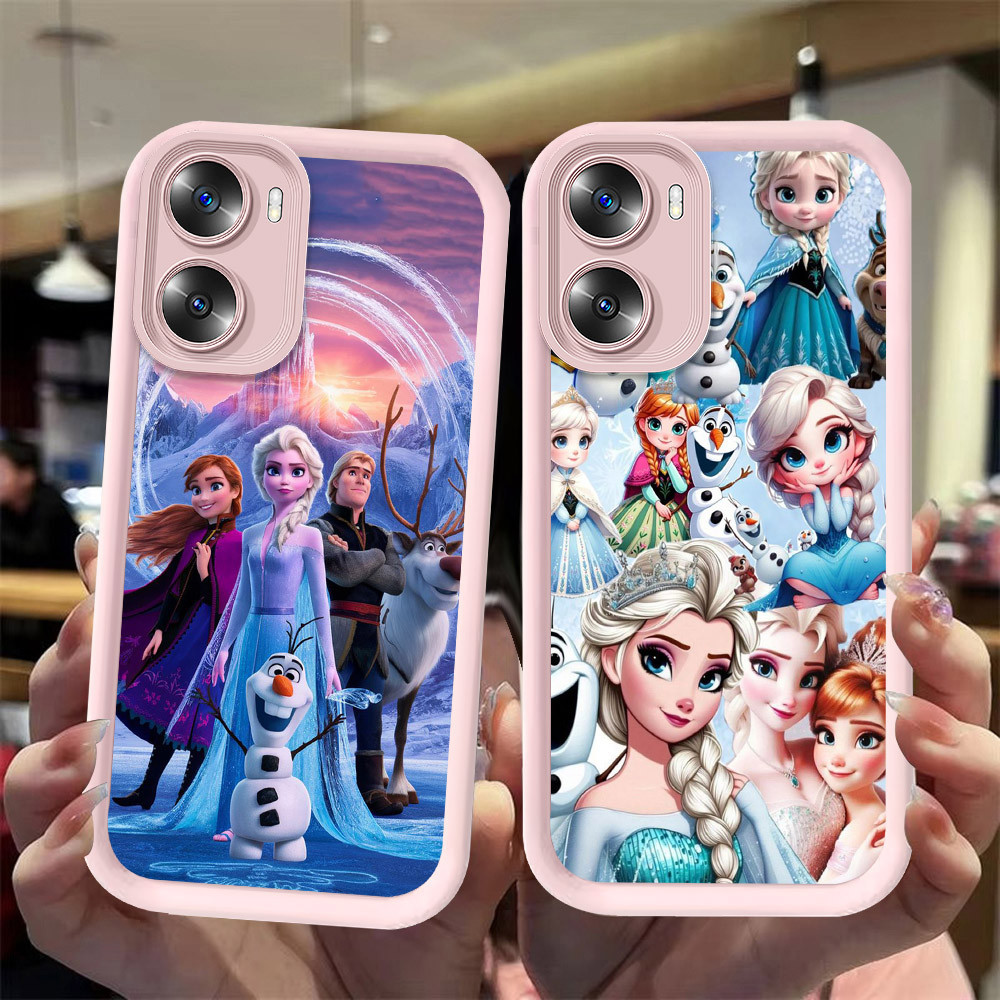 J-25 Frozen ดำขาวชมพูเคสโทรศัพท์หรับ OPPO A57 A77S A57S A77 A56S A57E 5G